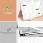 Нова Магнитна Bluetooth клавиатура + калъф iPad 11/10 Gen, розов кейс, снимка 4