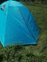 Продавам чисто нова синя много лека двуслойна палатка с алуминиеви рейки и два входа , снимка 10