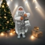 Дядо Коледа в сребристо – празнична фигура, която носи магия и уют у дома (50 / 70 / 90 см), снимка 4