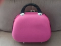 Кокетна розова чанта с цип, тип куфарче. Подходяща за грим, козметика, аксесоари, маникюр, педикюр, снимка 5