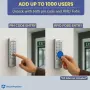 Алуминиева клавиатура за контрол на достъп с RFID и ПИН код, снимка 3