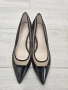 Дамски черни елегантни обувки с нисък ток Zara, снимка 1