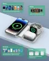 Сгъваема безжична зарядна станция, 3 в 1 съвместима с iPhone, iWatch и AirPods, снимка 6