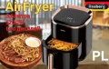 Фритюрник с горещ въздух AirFryer Rosberg R51980Z, 1200W, 3.5 л, 7 програми, Таймер, Черен/златист, снимка 2