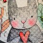 Постелка за игра, чанта за играчки, мотив Заек, 144 см, подложка за игра за бебе, снимка 3