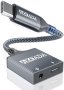 AkoaDa 2-в-1 USB-C PD и 3,5 mm аудио адаптер за Aux, стерео, снимка 1