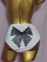 3/4XL Розова сатенена бикина с черна панделка , снимка 1
