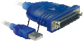 Кабел LPT to USB, снимка 1 - Кабели и адаптери - 44840435