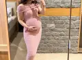 Дълга розова рокля , снимка 2