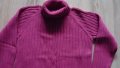 Дамски пуловер с висока яка М-Л, снимка 1 - Блузи с дълъг ръкав и пуловери - 39897393