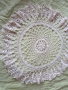 Нова ръчно плетена покривка ф.100 см, снимка 3