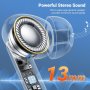 Aoslen Безжични слушалки, Bluetooth 5.3 IPX7 водоустойчиви черни, снимка 4