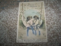 Красива стара романтична великденска пощенска картичка от 1904г., снимка 3