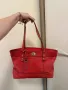Чанта на Fossil естествена кожа червена, снимка 3