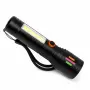 LED фенер с zoom и странична COB светлина, снимка 1