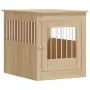 vidaXL Клетка за куче мебел, сонома дъб, 64,5x80x71см, инженерно дърво, снимка 1