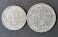 Франция на Виши 1 и 2 франка 1944  к46, снимка 1