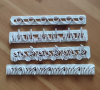 4 бр Огън Трева Ледени висулки Вълни релси пластмасови резци форми фондан украса торта резец форма, снимка 3