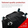Нов калъф за куфар пъттуване с 3D Защита и TSA Заключване - Среден Размер, снимка 2