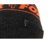 Шапка с пискюл Fox Collection Bobble Black Orange, снимка 3