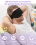 ZRUHIG смарт маска за сън с 3D говорители и Bluetooth, синьо, снимка 3
