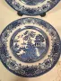 две чинии английски порцелан Old Willow   25/2, снимка 3
