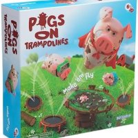 Нова детска настолна игра Pigs on Trampolines Скачащи прасета деца Подарък, снимка 1 - Настолни игри - 41843887