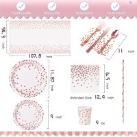AIPartywar парти сервиз за детски рожден ден, 226 части, рожден ден за момичета - 25 гости, снимка 3 - Други стоки за дома - 42027881