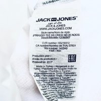 Бяла тениска унисекс JACK&JONES PREMIUM, снимка 4 - Тениски - 39549036
