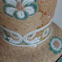 Голяма ръчно изработена ваза от Сайгон за под от 70-те години (порцелан, керамика), снимка 4 - Вази - 41425886
