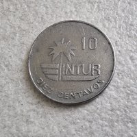 Монета. Куба.  10 цента . 1981 година. По рядка монета., снимка 3 - Нумизматика и бонистика - 42299678