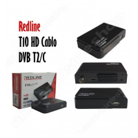 Цифров приемник DVB-T кабелен DVB-C приемник REDLINE T10 HD, снимка 1 - Приемници и антени - 36301459