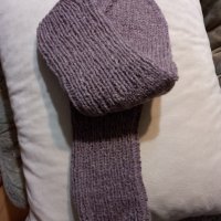 Ръчно плетени мъжки чорапи от вълна размер 45, снимка 1 - Мъжки чорапи - 41786960