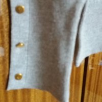 Сив тънък пуловер, снимка 3 - Блузи с дълъг ръкав и пуловери - 42015875