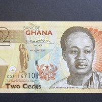 Банкнота. Африка. Гана. 2 седи. 2017 година. UNC., снимка 2 - Нумизматика и бонистика - 41701041