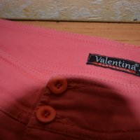 Коралов пролетно-летен панталон марка Валентина, снимка 4 - Панталони - 41983314