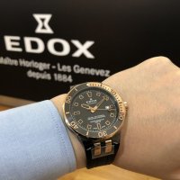 Швейцарски механичен мъжки часовник EDOX Delfin -18%, снимка 2 - Мъжки - 39720667