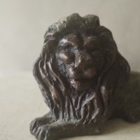 Стара бронзова статуетка - лъв, снимка 5 - Други ценни предмети - 42242309
