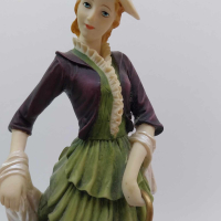 Фигура от полирезин от ''La Anina Collection'' - красива млада дама с чадър, снимка 3 - Колекции - 44550653