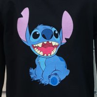 Нова детска ватирана блуза с дълъг ръкав Стич (Stitch) в черен цвят, снимка 2 - Детски Блузи и туники - 38996156