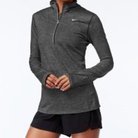 Nike Dri-Fit Element 1/2 Zip Shirt - страхотна дамска блуза КАТО НОВА, снимка 1 - Спортни дрехи, екипи - 35813111