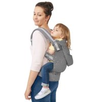 Ергономична раница KinderKraft HUGGY, сива, снимка 3 - Кенгура и ранички - 44227906