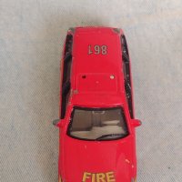 Метална количка BMW 325I пожарникарска рядка за КОЛЕКЦИЯ 19006, снимка 5 - Колекции - 40694035