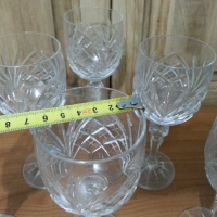 Кристални чаши за вино Чехословакия, снимка 5 - Антикварни и старинни предмети - 36075199