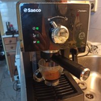 Кафемашина Саеко Поемия с ръкохватка с крема диск, работи отлично и прави хубаво кафе с каймак , снимка 3 - Кафемашини - 41367245