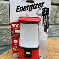 Къмпинг лампа (фенер) Energizer , 500 лумена , червен, снимка 2 - Къмпинг осветление - 41673230