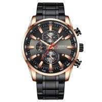 Мъжки часовник Curren Watch, Черен / Златист, снимка 3 - Мъжки - 40245874