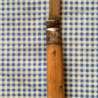 старо масивно сгъваемо ножче Велико Търново, снимка 2 - Ножове - 44611151