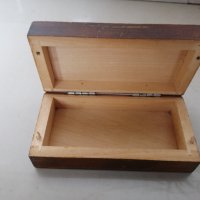 Дървена кутия 12.5 х 6.5 h 3.5 см. , снимка 2 - Други стоки за дома - 35850472