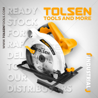 Ръчен циркуляр TOLSEN 79532, мощност 1300W, включен диск ф185mm, дълбочина на рязане 65mm, снимка 2 - Други инструменти - 39366823